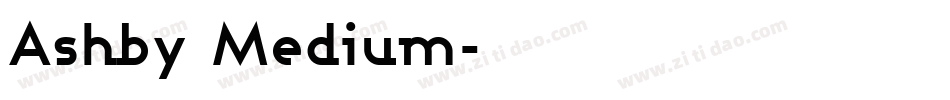 Ashby Medium字体转换